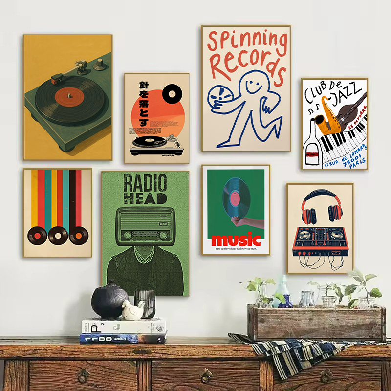 Japanese Lifestyle In Japanese - Plakat w stylu retro japońskim z