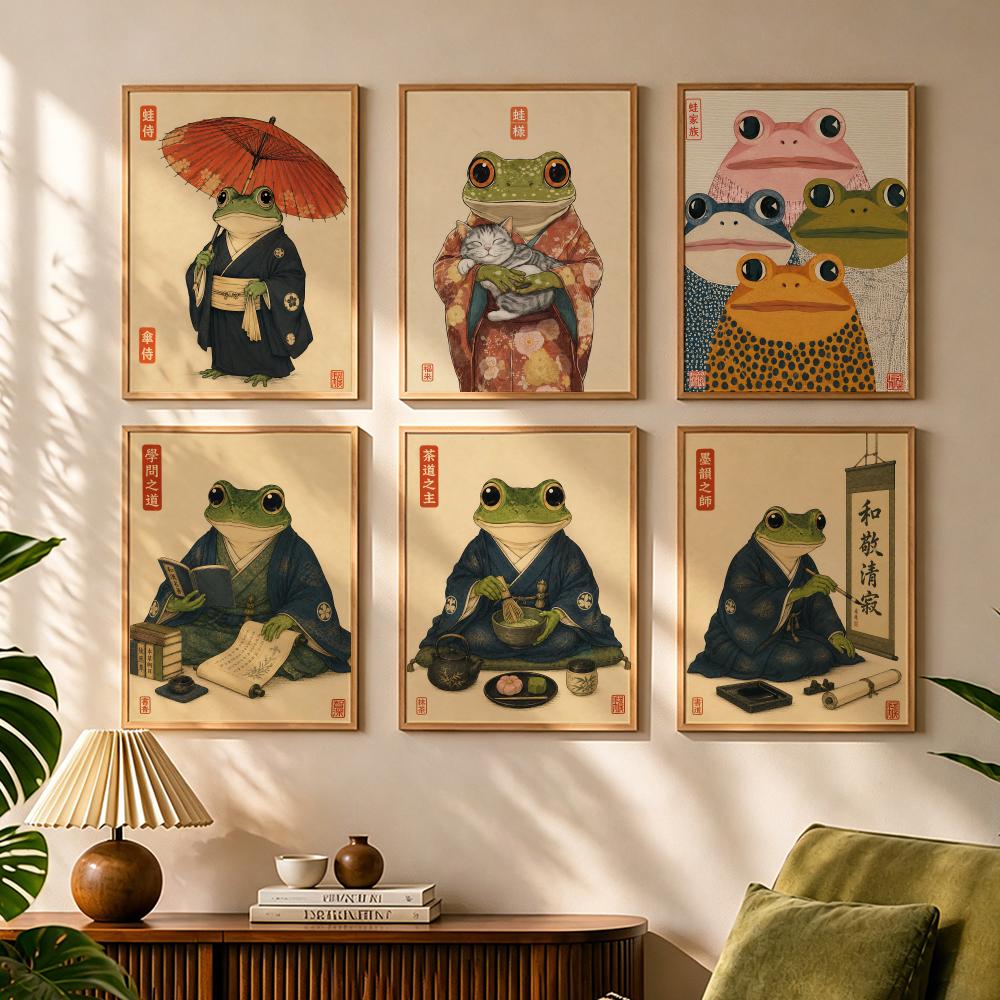 Japanese Lifestyle In Japanese - Kulturowy Japoński Żaba Styl Życia Malarstwo